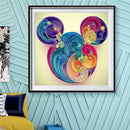 5D DIY Part Drill Special Shape Mouse Rhinestone Diamond Drawing for Bedroom