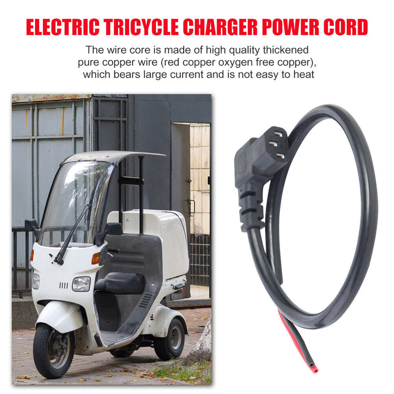 Electric Bike Charging Plug Copper Core Cable Wire Connector Accessories Newly