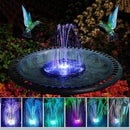 Solar Powered Floating Fountain Pump Water Feature.Birdbath Pool Pond LED R9D0