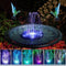 Solar Powered Floating Fountain Pump Water Feature.Birdbath Pool Pond LED R9D0