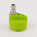 6 in 1 Adjustable Nozzle for 1/4 inch 3000psi High Pressure Washer (Green) Newly