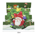 Santa Claus 5D DIY Special Shaped Diamond Painting Greeting Card Handmade Cards