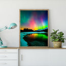 5D DIY Full Drill Diamond Painting Aurora Scenery Embroidery Work (04) Newly