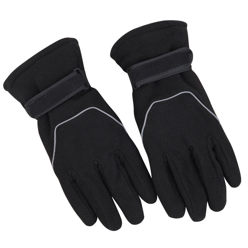 Cycling Men Fleece Gloves Winter Warm Ski Snowboard Motorcycle Full Finger Gl