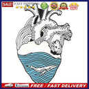 Fashion Heart Pins Brooch Creative Badges Jacket Denim Jewelry Ornaments Gift