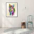 Partial Round Crystal Drill Colorful Cat Diamond Painting Draw Kit (KA301) Newly