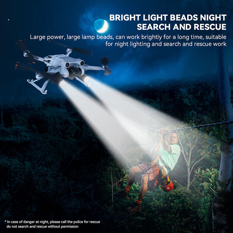 #A Drone Arm Searchlights Aluminum Alloy Double Flash 3 Lighting Mode Searchligh