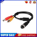 Aviation Head to RCA Male DC Male Extension Cable Adapter for Camera (B)