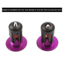 MEROCA 2pcs Bicycle Bar Grips End Cap MTB Bike Handlebar End Plug (Purple) Newly