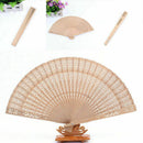 Ladies Fragrant Sandalwood Hand Held Fan Wooden Wedding Favors Party Y5N2 C2N1