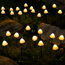 Solar Garden Lights 20 LED Mushroom Fairy String Lights Solar Mushroom Lamp