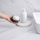 Silicone Head Scalp Massage Shampoo Handheld Hair Washing Comb (Blue)