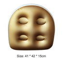 2pcs Inflatable Cushion Tub Anti-Hemorrhoids Inflatable Seat Pad (Golden)