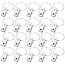 20pcs/Lot Window Shower Curtain Rod Clips Rings Stainless Steel Curtains Clips Home D