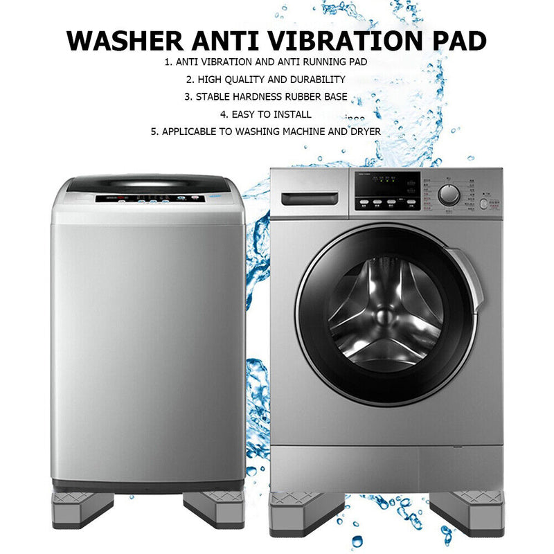 4x Anti Vibration Pads for Washer Dryer Machine Feet Base Support Dampers S