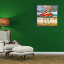 Handmade DIY Full Round Drill Diamond Painting 5D Flamingo PosterKit