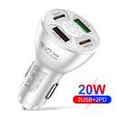 #A Escondite Secreto Portable Car Accessories Car USB Charger Quick Charge