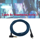 2m Headphone Replacement Audio Cable for SteelSeries Arctis 3 5 7 (Bent) Newly
