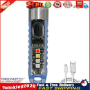 Keychain LED Flashlight Mini Pocket Torch for Outdoor EDC Emergency (Blue) Newly