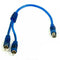RCA Audio Jack Cables Y Adapter Splitter 1 Female to OFC Plug Male N5S0 2 R5T8