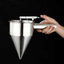 with Stand Pancake Batter Dispenser Stainless Steel Funnel Multi-caliber