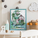 Succulent Partial Oil Paint By Numbers DIY Handpainted on Canvas Wall Art