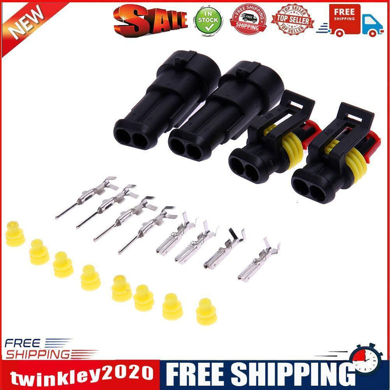 10 sets Kit Seal Waterproof Connector for Automobile IP65 Connector Plug