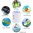 Mini Air Pump 1300mAh Rechargeable Air Pump Quick Inflate Deflate (Blue)