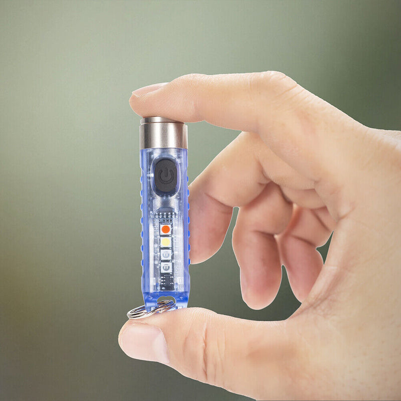 SST20 LED Keychain Flashlights Waterproof 400LM 300mAh Mini Pocket Light Torch