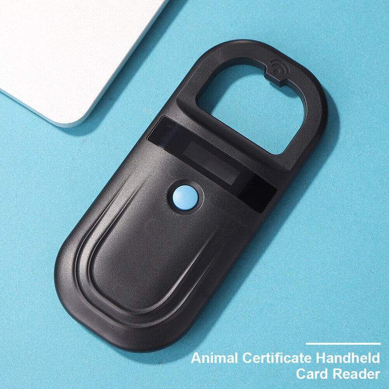 Animal Certificate Handheld Card Reader Pet ID Identification Chip Scanner Newly