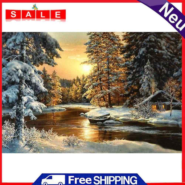 40x50cm Landscape Frameless Picture Oil Paint By Numbers Hand Painted Home Decor