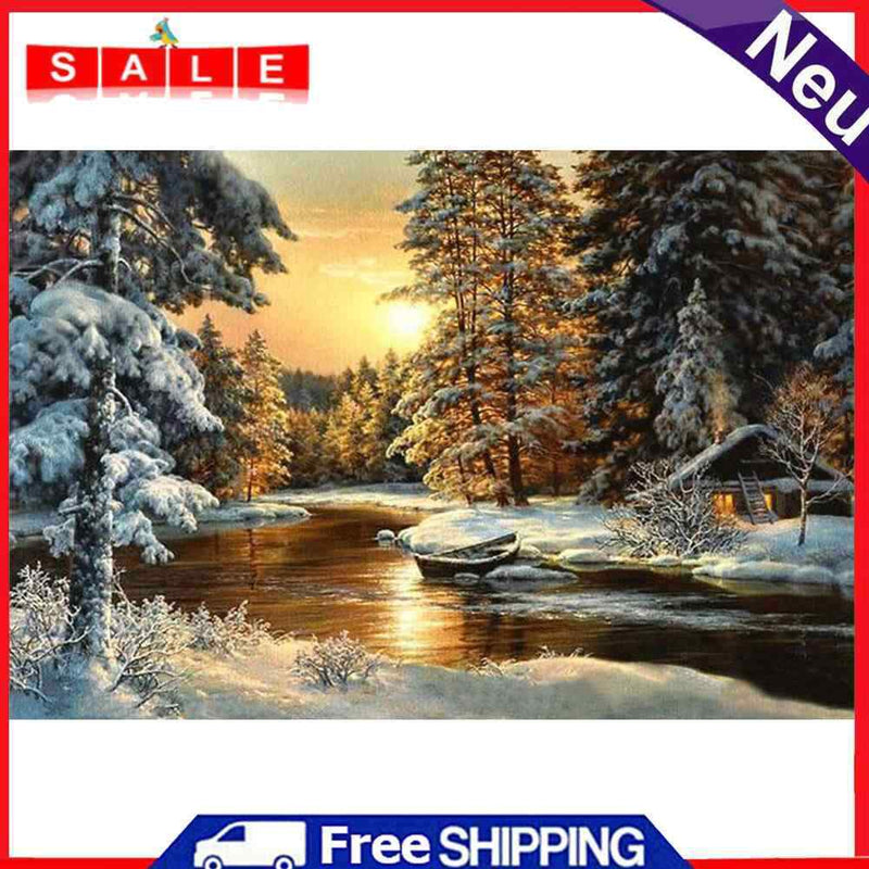 40x50cm Landscape Frameless Picture Oil Paint By Numbers Hand Painted Home Decor