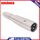 3Pin XLR Male to 1/4"" 6.35mm Female Cable Adapter Cord Zinc Alloy Connector