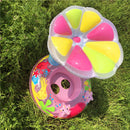 Baby Swimming Ring Cartoon Inflatable Infant Toddler Float Circle with Shelte