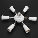 Adjustable E27 Splitter 7 Heads Lamp Base LED Bulb Adapter Holder Socket Newly