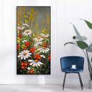 Flowers Oil Paint By Numbers Kits Canvas Picture Wall Art DIY Craft Coloring Set