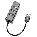 4-Port USB 2.0 480Mbps Computer USB Splitter Portable Multi USB HUB Expander
