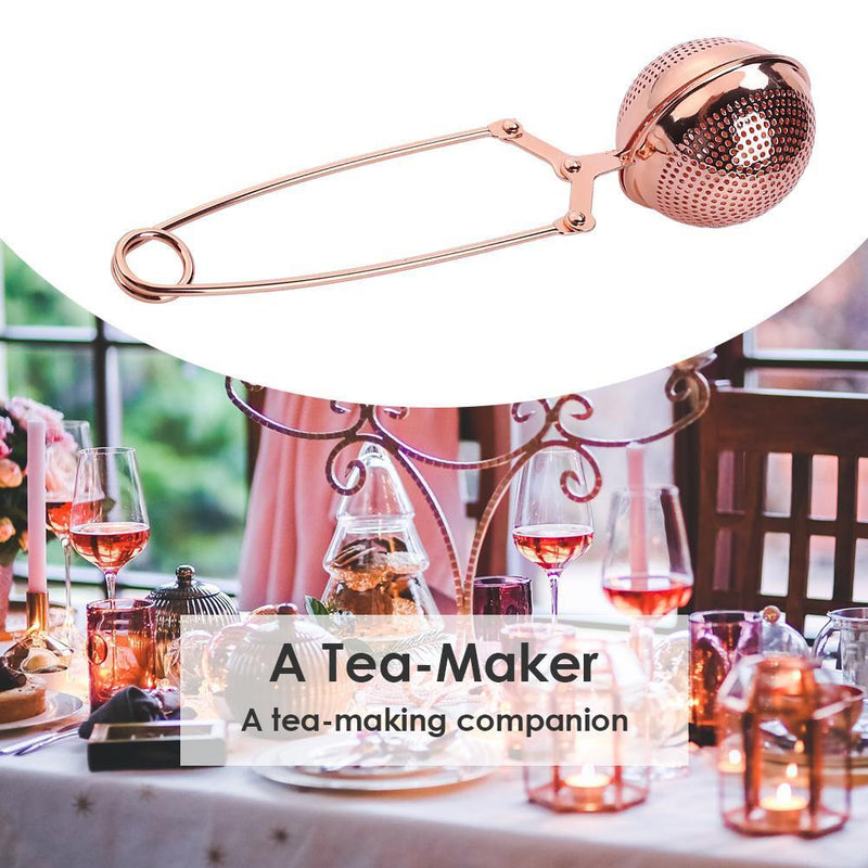 Reusable Stainless Steel Tea Strainer Infuser Tea Ball Filter with Handle Newly