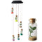 LED Solar Wind Chime Lamp Color Changing Wishing Bottle Hanging Light (A) Newly