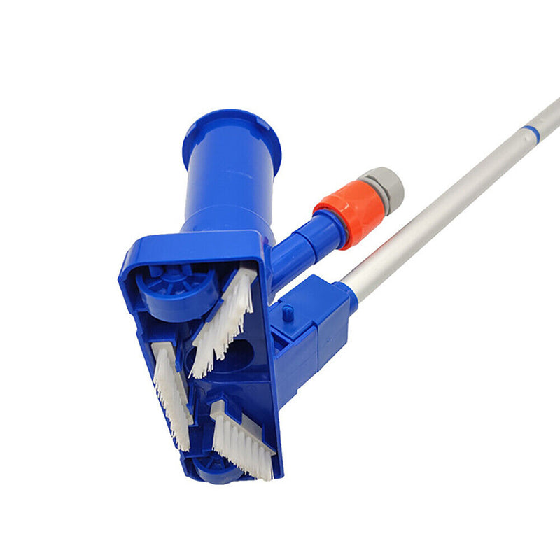 Pool Vacuum Head with Brush Bag Pole for Swimming Pool Spa Pond Fountain Bl