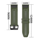 Silicone Strap Band for Garmin Fenix 6X 5X 3 D2 Tactix Bravo (Army Green) Newly