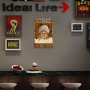 Bathing Cat Metal Plate Tin Sign Plaque Poster for Bar Club Cafe Home (B) Newly