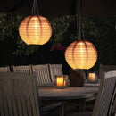 10 inch Waterproof Solar Lantern Outdoor Gradient Hanging Decor (Purple)