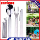 4 in 1 Portable Spoon Fork Knief Opener Camping Outdoor Picnic Tableware