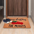 Christmas Floor Mat Tree Letter Non Slip Entrance Carpet (PJ210815-A009)