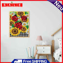 Diamond Drawing Sunflower Ladybug Specially Shaped Partial Drill 5D DIY Cr