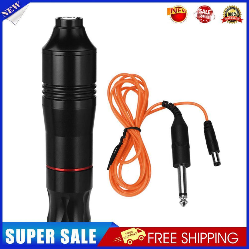 Tattoo Rotary Pen Kits Permanent Double Ring Hexagon Motor (Pen Black)