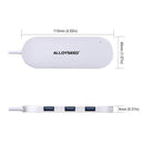 ALLOYSEED CZH-H066 ultrathin 4 Port USB 3.0 Portable Aluminum Hub
