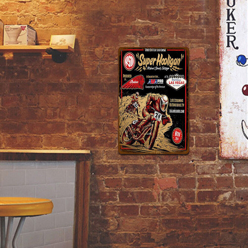 Iron Painting Square Metal Sign Plaque Wall Posters Decor for Home Cafe Bar