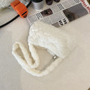 Female Fluffy Fashion Pure Color Shoulder Bag Mini Mobile Phone Underarm Bag